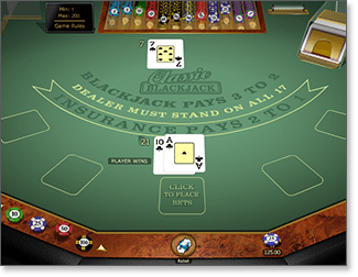 Microgaming Classic Blackjack Gold Series