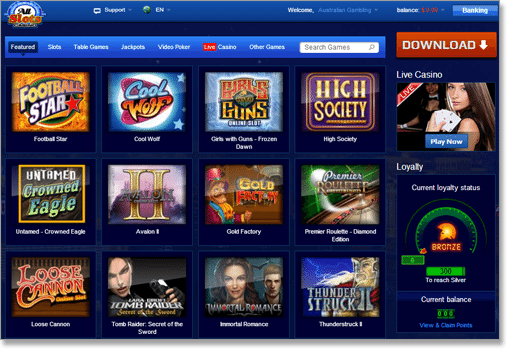 Web slot casino poker