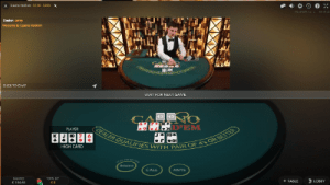 live casino hold'em evolution gaming