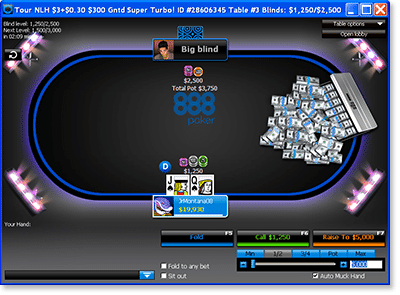 Tournament Play @ 888Poker.com