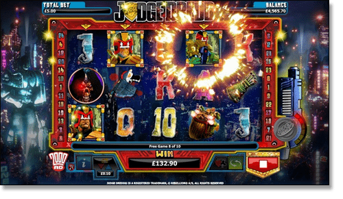 Judge Dredd Pokie Screenshot