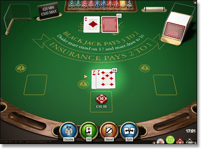 Split a Pair of 7s in Blackjack