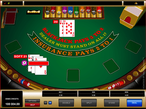 microgaming blackjack soft 21