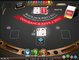 Hard 10 on NetEnts Blackjack Pro