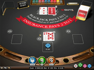 Hard 12 on NetEnts Blackjack Pro