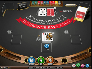 18 on NetEnts Blackjack Pro