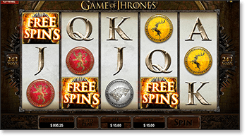 Game of Thrones Online Slot - Free Spins & Scatter Bonus