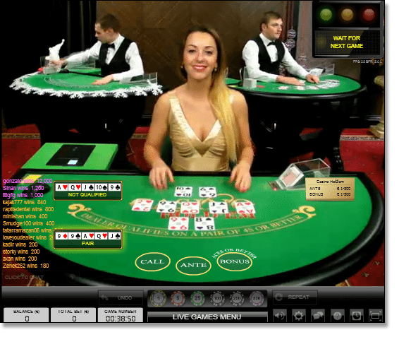 Live Dealer Casino Hold'em