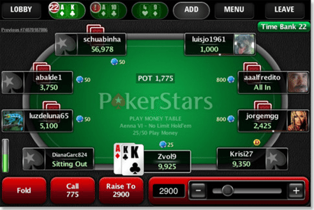 Pokerstars iOS Poker App