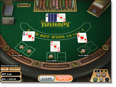 Top Card Trumps Casino War Online