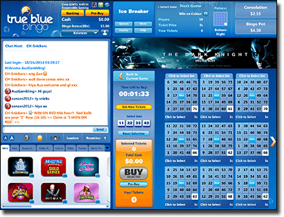 True Blue Bingo Online Chat Features