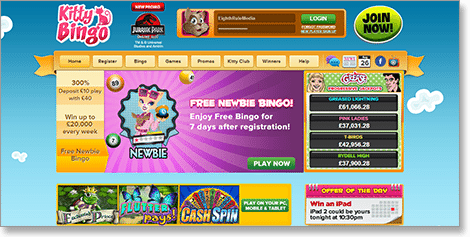 Kitty Bingo Real Money Bingo Online