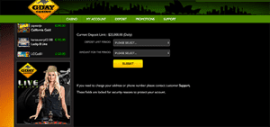 Deposit limits at gday casino