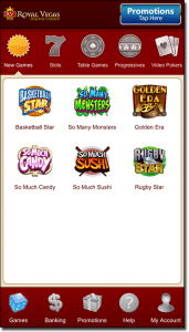 Royal Vegas Casino - iPhone and Android native app