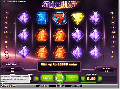 Starburst online pokie