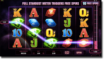 Stardust slots by Net Entertainment 