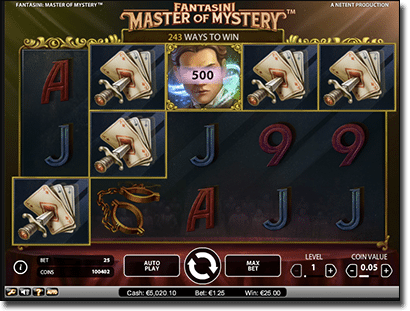 Fantasini Master of Mystery pokies by NetEnt