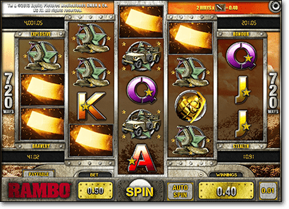 Rambo online pokies by iSoftBet