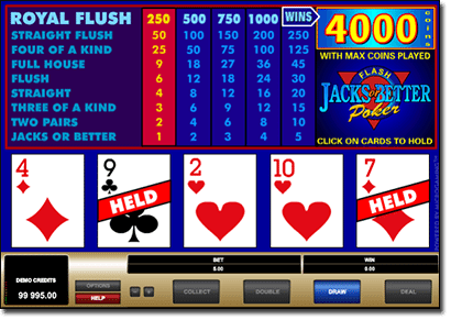 Video Poker online for real money