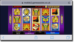 Play Treasure Nile pokies on iPhone and Android