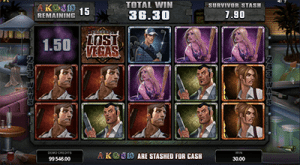 free spins on lost vegas