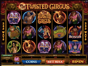 microgaming twisted circus pokie