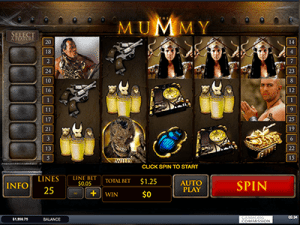 the mummy by playtech at slots million