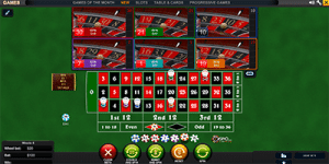 Bets on multi-wheel roulette by Playtech