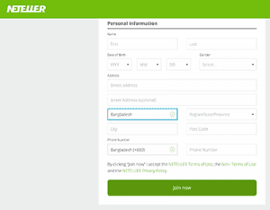 Neteller for Bangladesh players