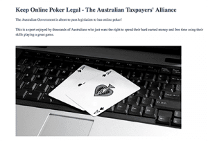 AOPA fights for online poker