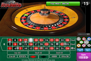 European Roulette by 1x2 Gaming casino software