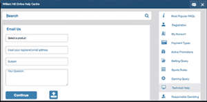 William Hill help