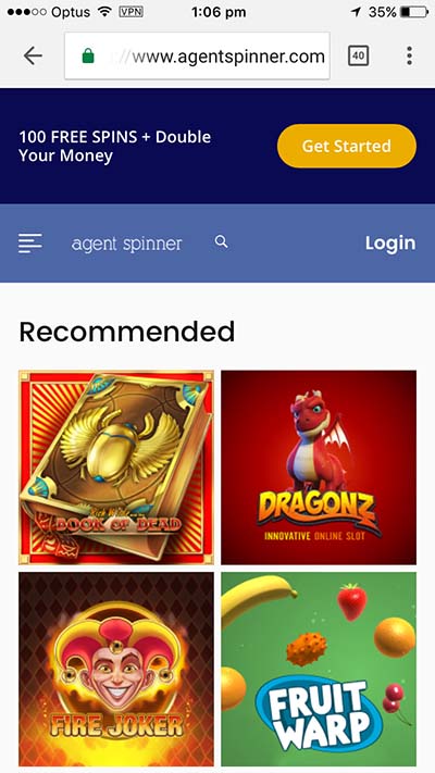 Agent Spinner mobile Android and iOS