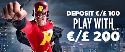 Rizk Casino extra spins and match deposit bonus