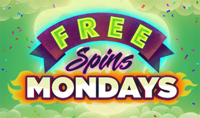 Up to 100 free spins every Monday