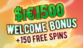 Up to $1500 + 150 free spins