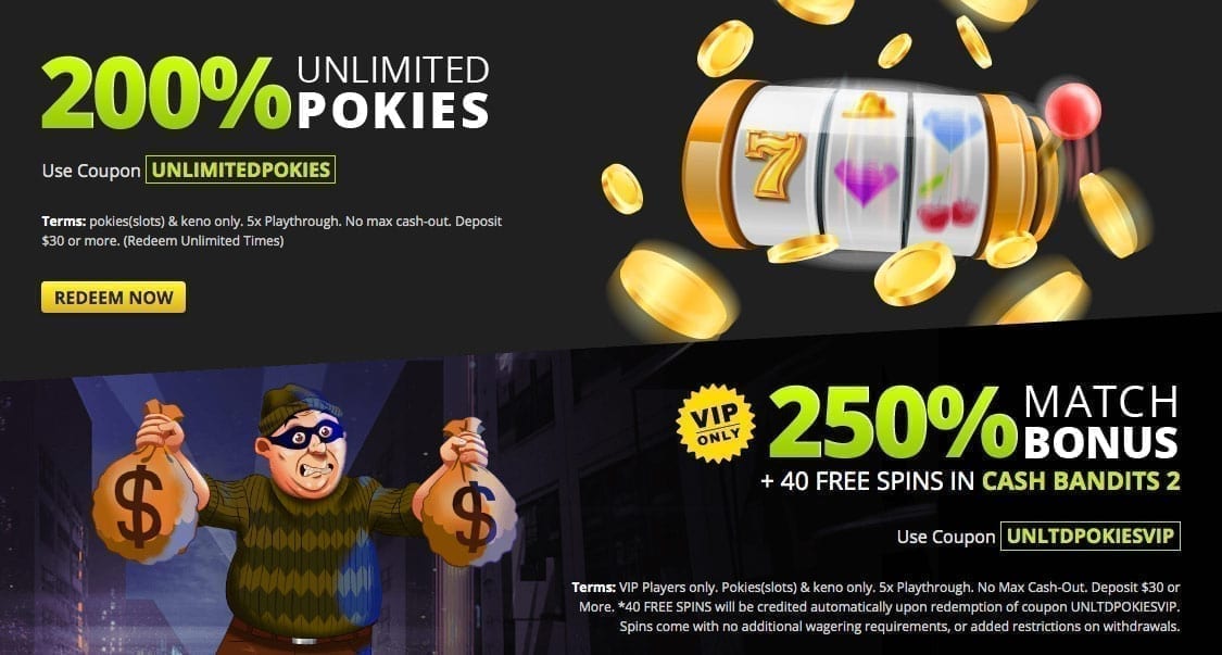 Raging Bull Casino Bonus Offers Unlimited Pokies Free Chips