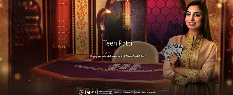 Play Teen Patti by Evolution Games for real money