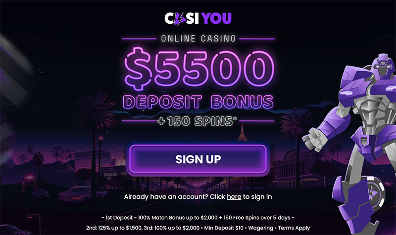 Casiyou Casino bonus 