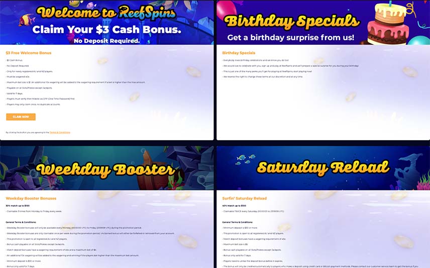 ReefSpins Promotions